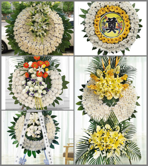 云南曲靖陆良县板桥镇马军堡村花圈速递